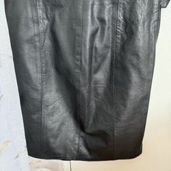 Leather Skirt - Size 8  (High Quality)