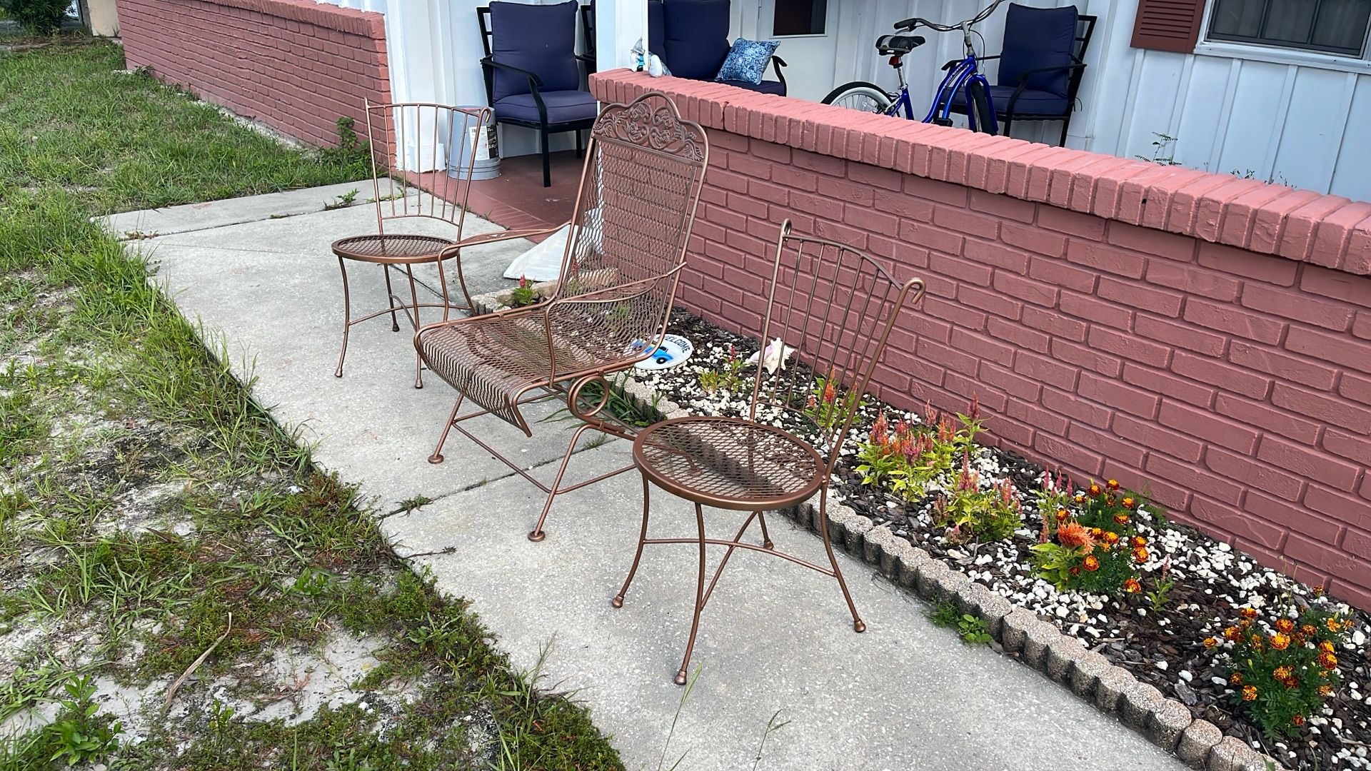 Copper Metal Chairs