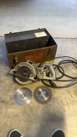 Vintage Skilsaw Circular Saw with Metal Case