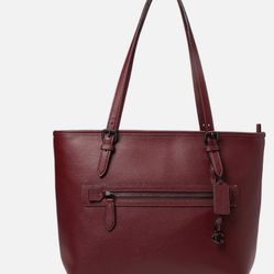 Coach Polished Pebble Leather Taylor Tote Cardinal One Size