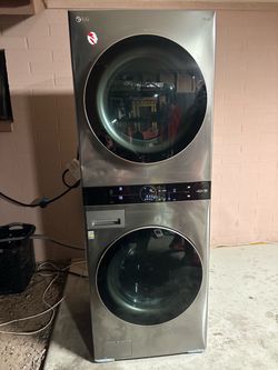 LG ThinQ Stacked Washer Dryer Unit