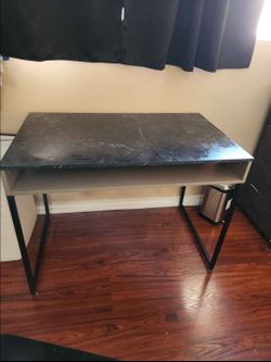 Home Office Computer Desk with Open Shelf Storage