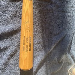 BARRY BONDS Signed Baseball Bat 