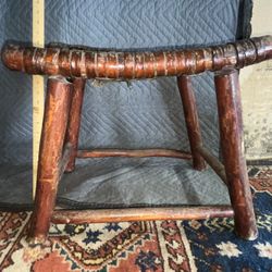 Antique Chinese Woven Stool