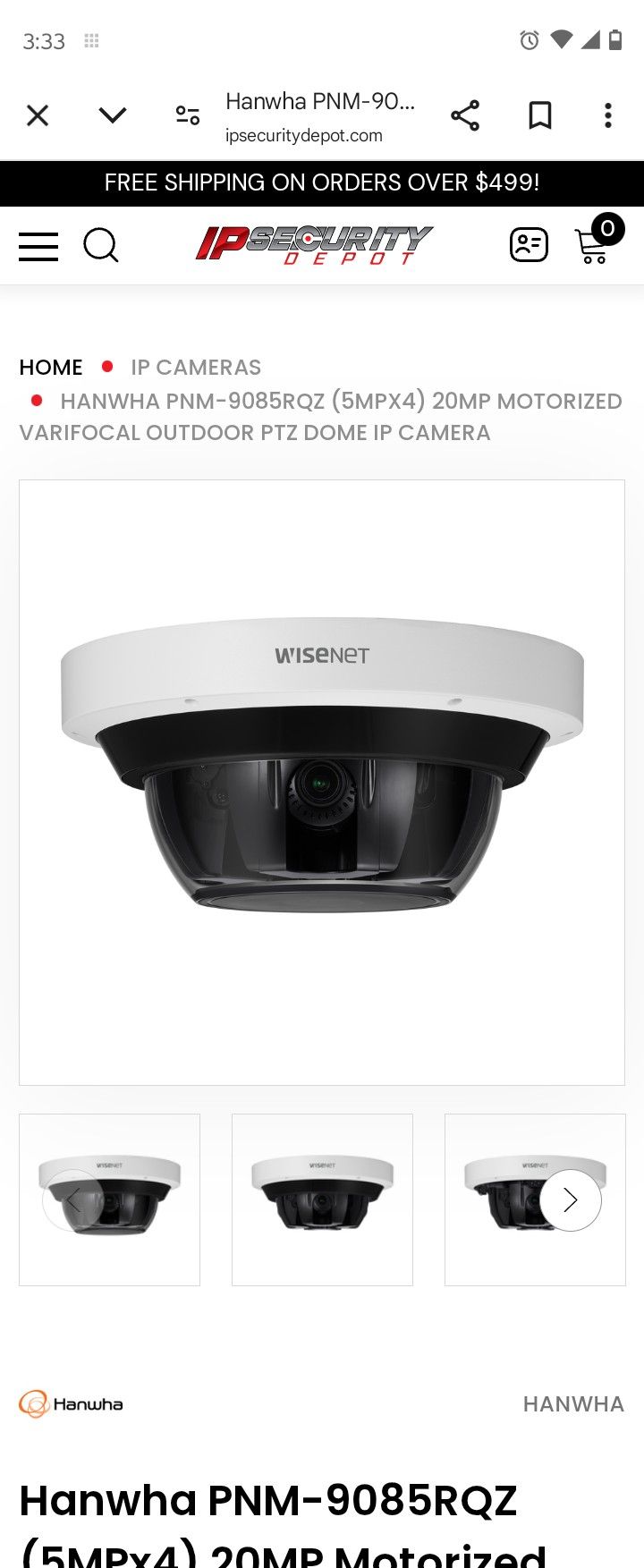 Wisenet Security Cameras