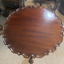 Ornate Antique Wooden Serving Table 