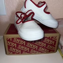 Brand new Vans Mary Jane shoes (Love Vans True White/Red) – size 9 