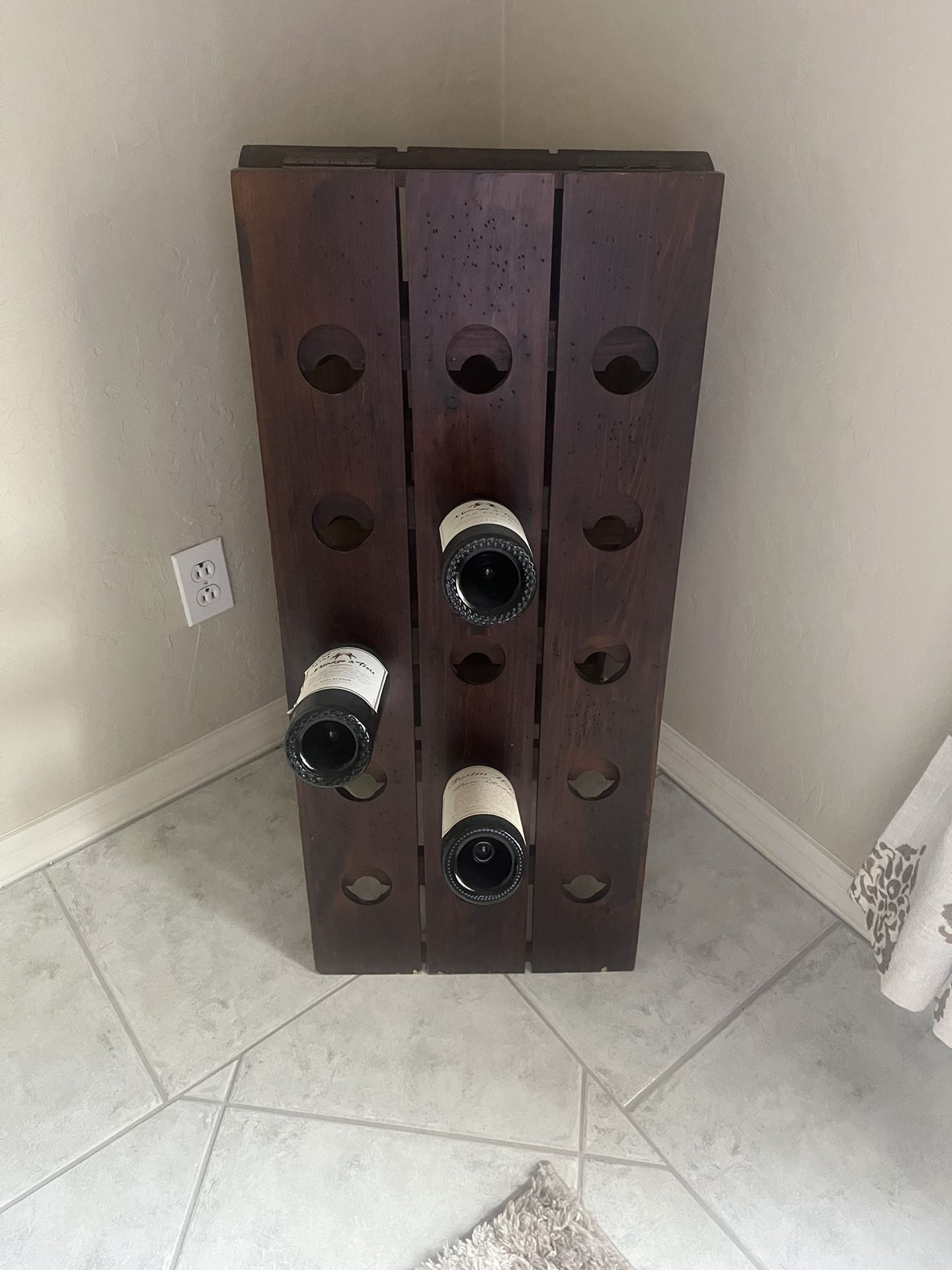 Solid Wood Wine Rack
