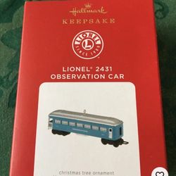 Hallmark 2021 Lionel 2431 Observation Car - QXI7295