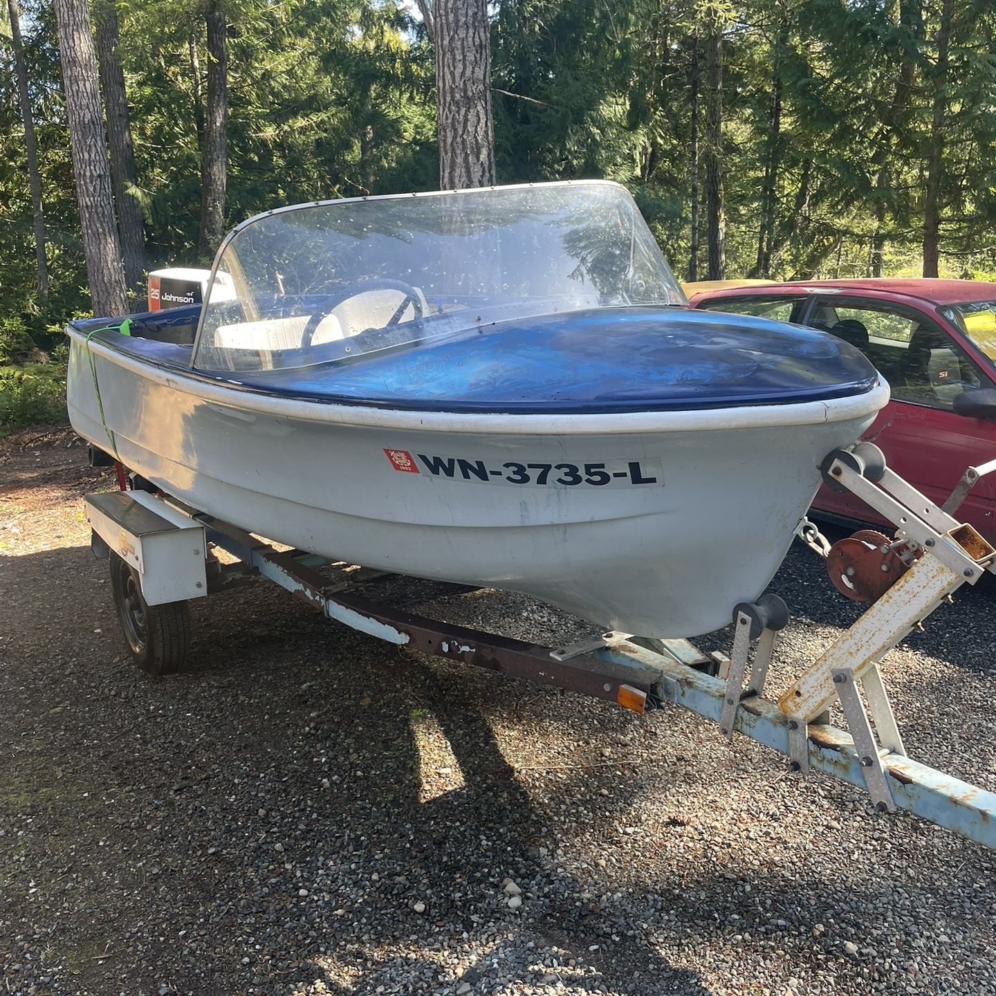 1957 15 foot Fiberglass Boat