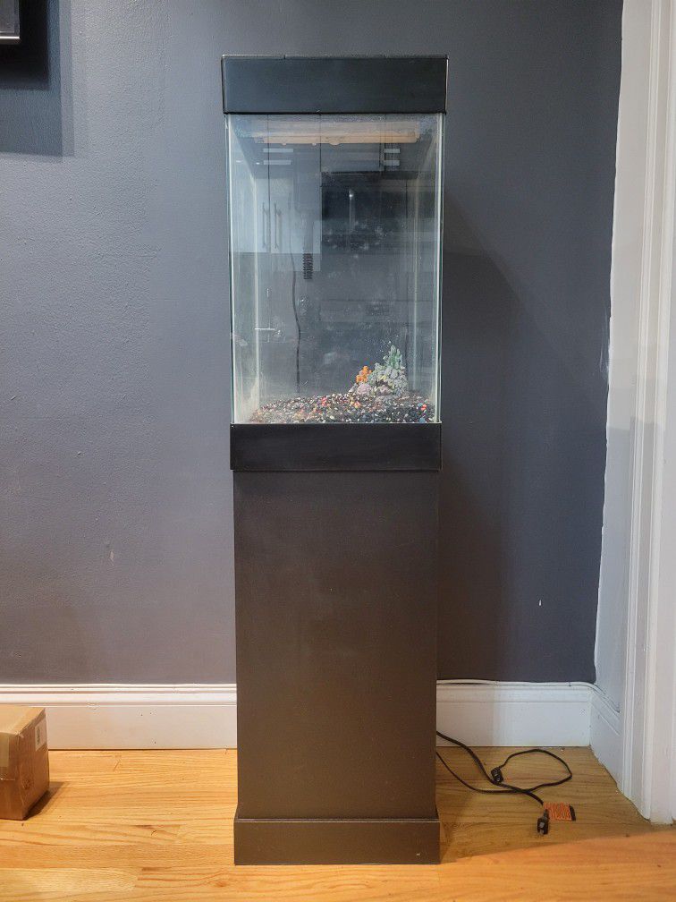 Fish Tank W Stand, Hood And Filter