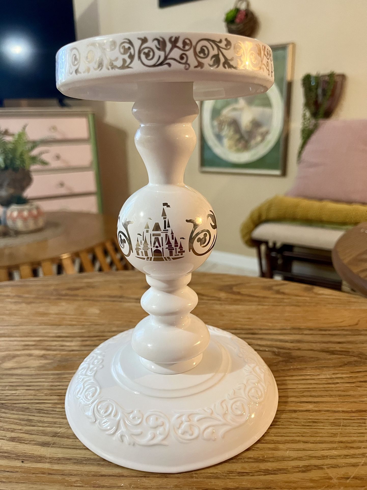Very Rare Ceramic Disney Princess Candle Holder