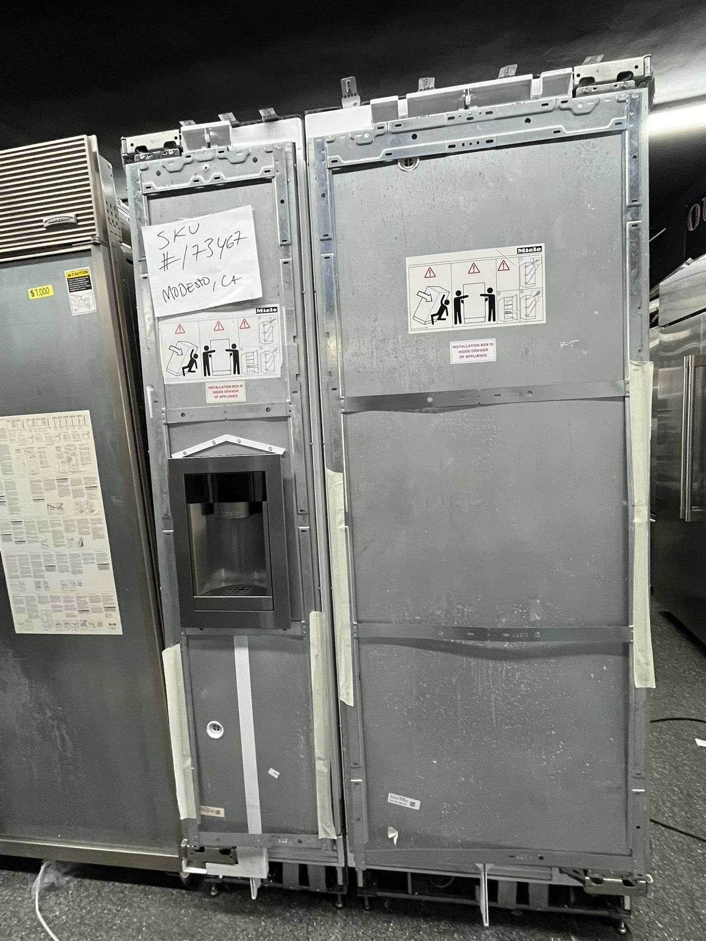 Miele Built In Panel Ready 48” Column Set Fridge Freezer