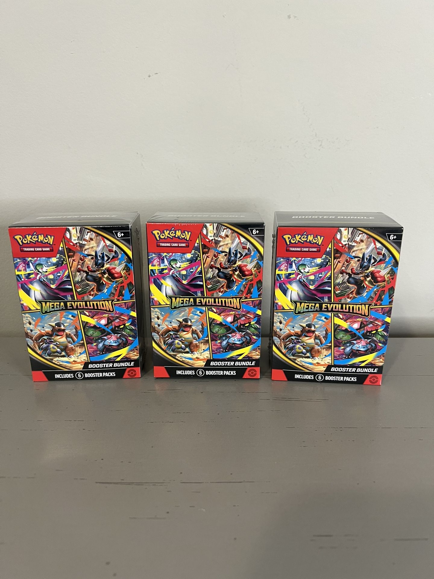 Pokémon TCG Mega Evolution Booster Bundles (Lot Of 3)