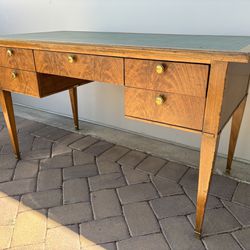 Baker Furniture Antique Leather Top Desk 