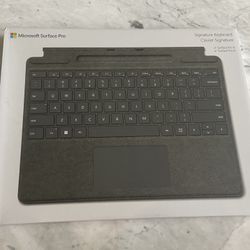Unopened Microsoft Surface Pro Signature Keyboard with Alcantara fabric (Gray)