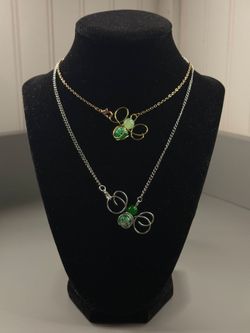 Handmade Wire Wrap butterfly necklace