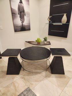 Matching Coffee Table And 2 End Tables