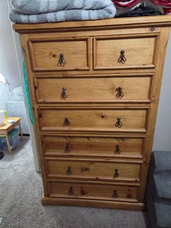 6 drawer solid wood dresser