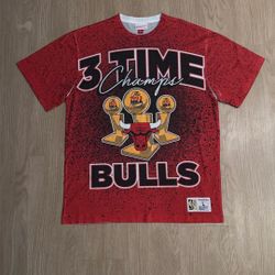 Size Large - Mitchell And Ness Chicago Bulls NBA Basketball Sublimated Shirt - Michael Jordan Nike Sports New Era 