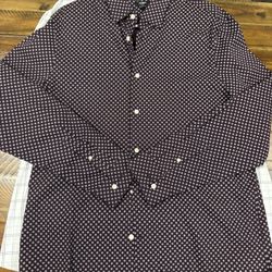 New Mens Dress Shirt, Size L 