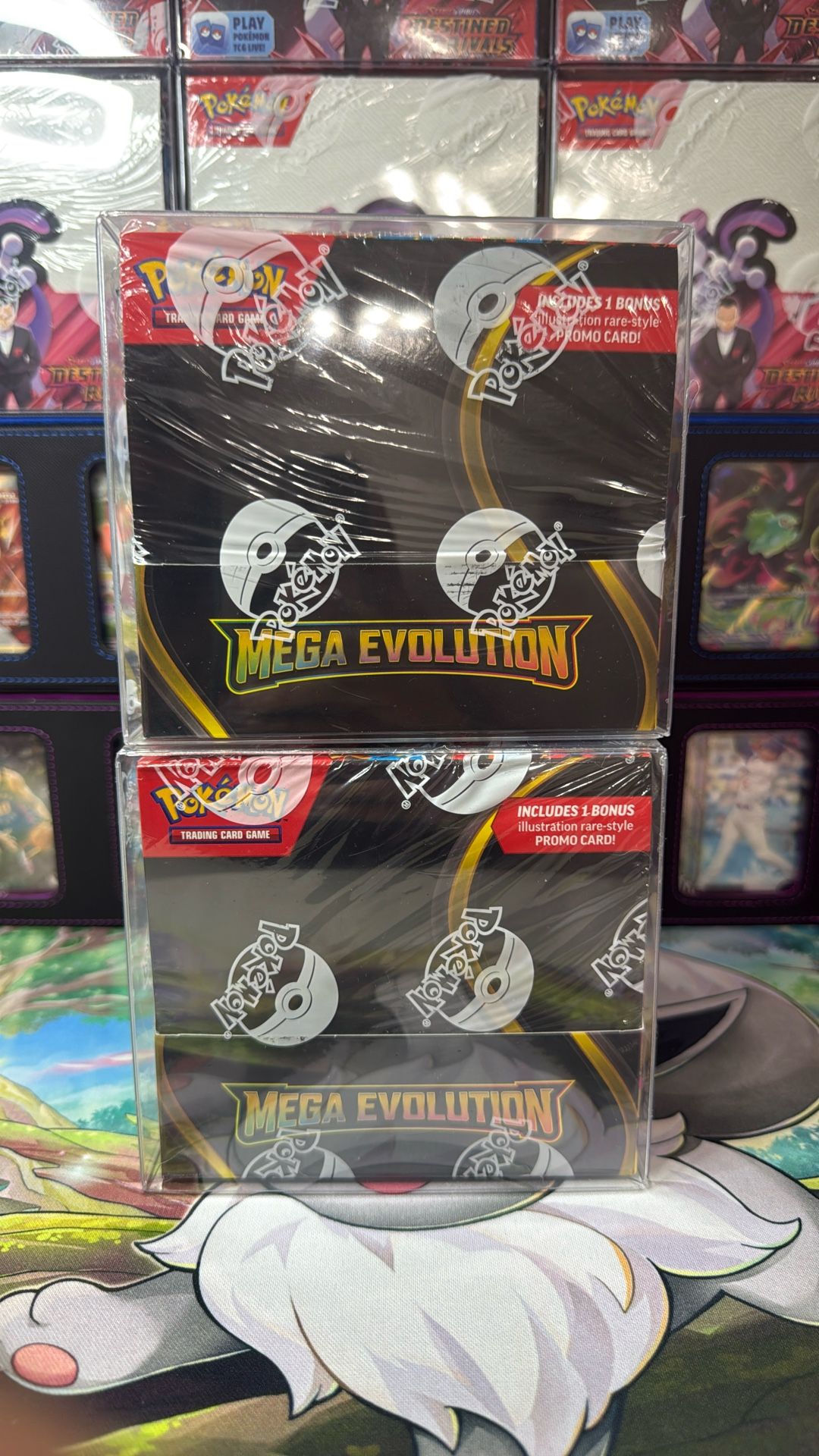 2 Mega Evolutions Booster Box With Promo Card New Sealed $320 Each 2 Mega Evolutions Booster Box With Promo Card New Sealed $320 Each