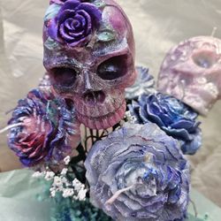 Skull And Rose Bouquet 