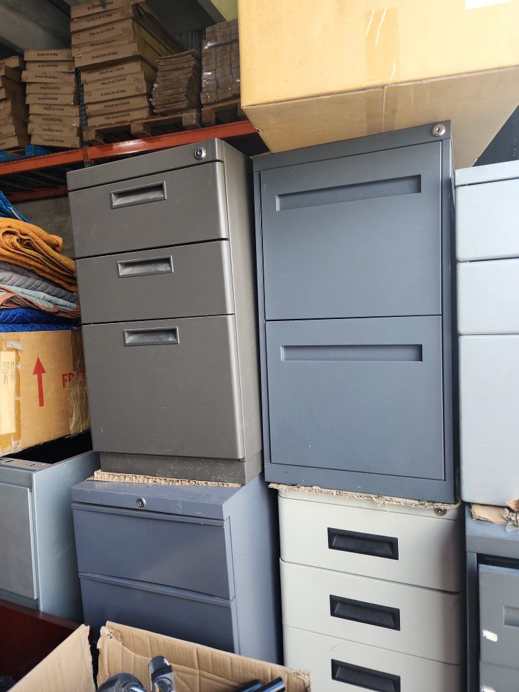 Desk With Filing Cabinet Multiple Choose You Office Set Up Bundle