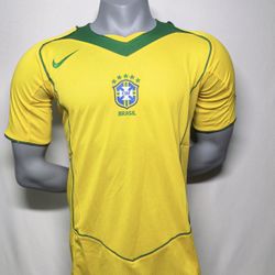 2004 Copa America Retro Brazil Home Jersey