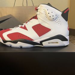 Jordan 6 Carmine Sizes 9.5 And 13