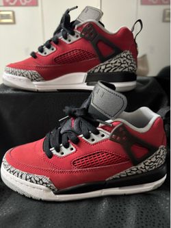 Jordan Spizike Elephant Print Kids Sneaker Toro Red/Black US 4Y