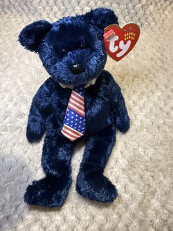 🇺🇸 Ty Beanie Baby “Pops” – Patriotic Father’s Day Edition