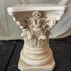 Handmade Column, Antique White, 17”H x 11” & 1/2”W