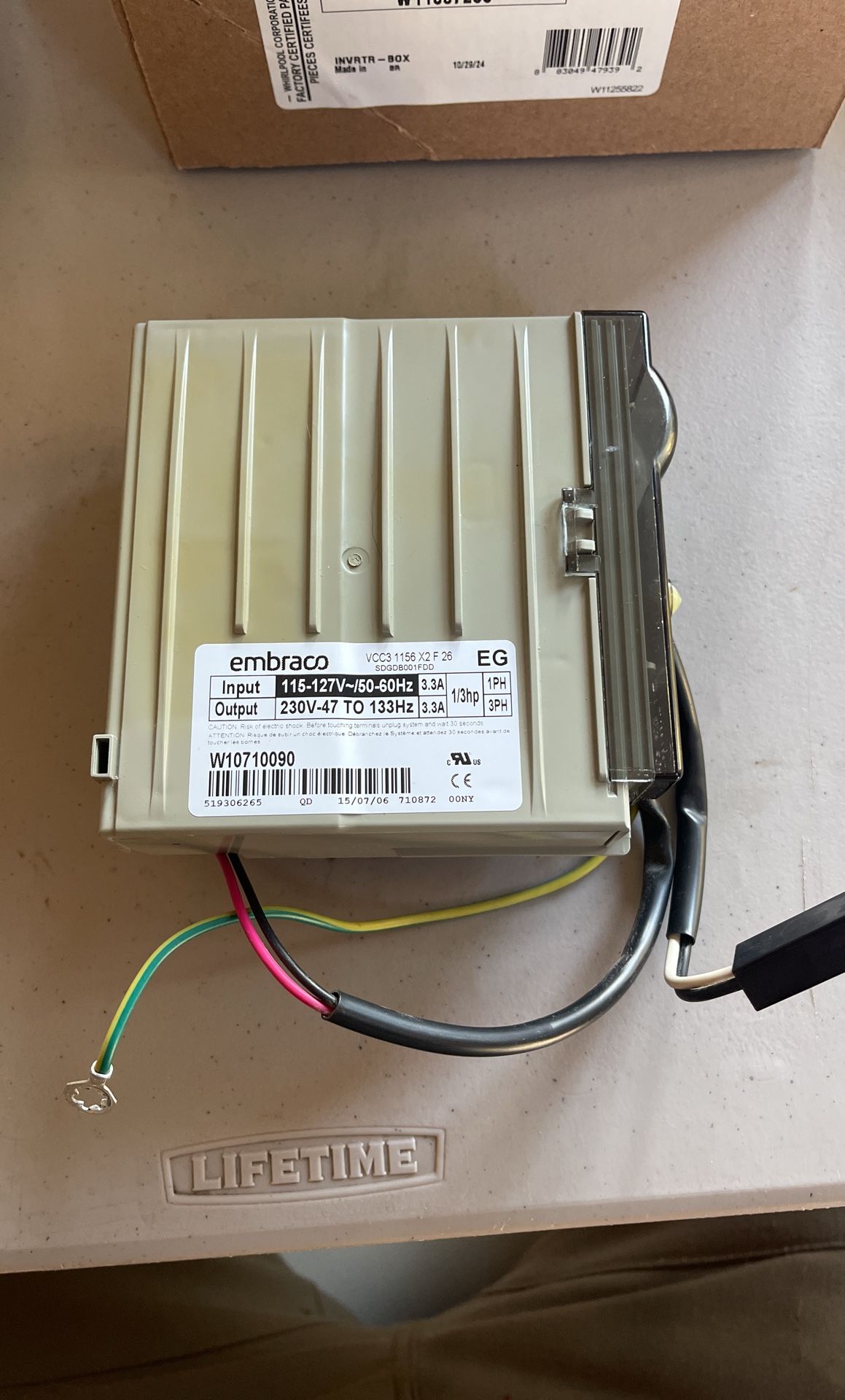 Kitchenaid Whirpool Inverter