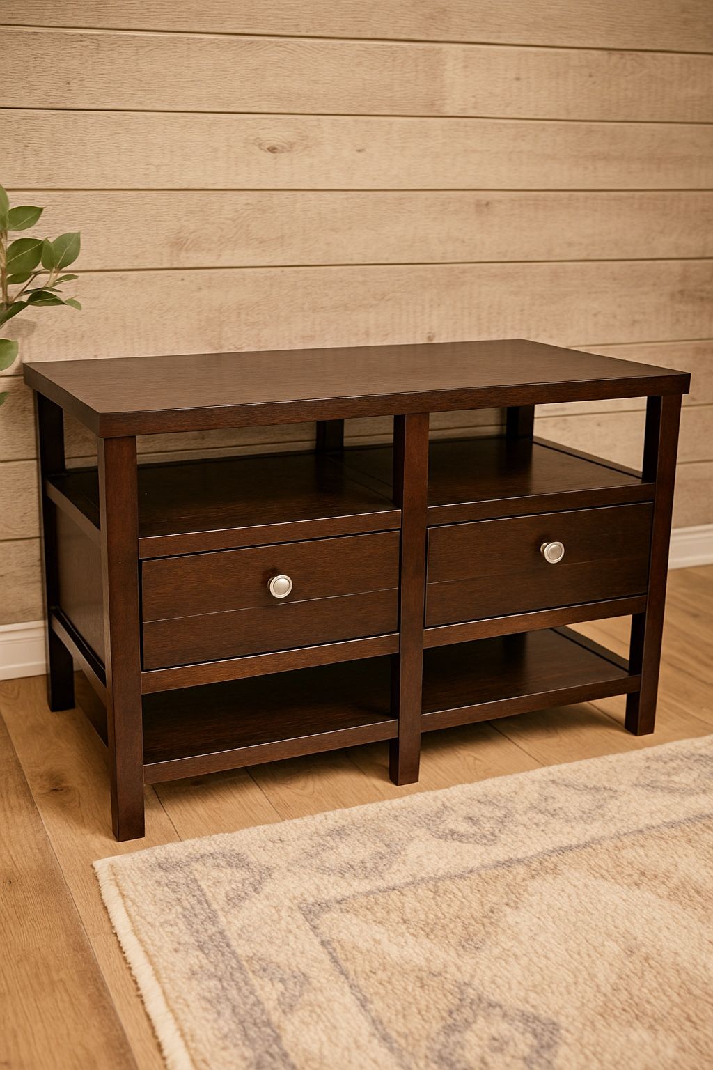 Modern Brown Tv Stand- Media Console- Great Condition