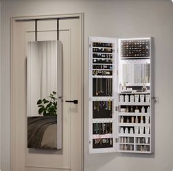 NEW White Jewelry Cabinet New/Never used