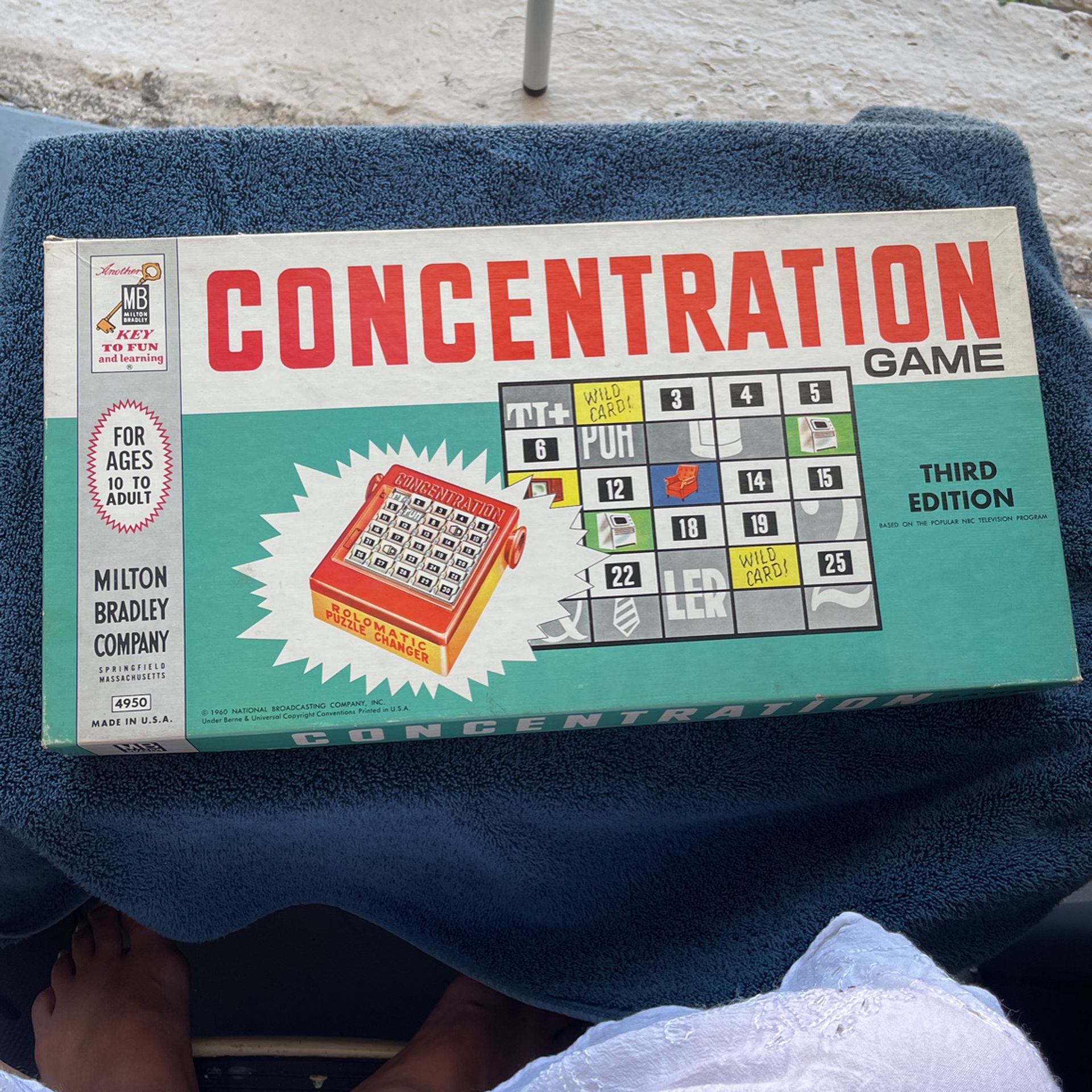 Concentration Third Edition Vintage Board Game 