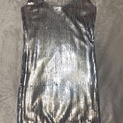 Silver Sequin Armani Exchange