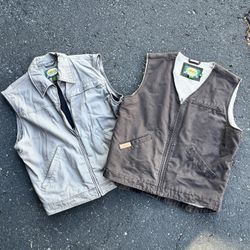 Cabelas Canvas Vest Sz Large