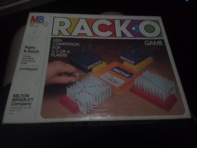 Vintage Milton Bradley Board Game Rack - O