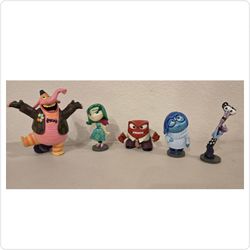 Disney Pixar Inside Out Figure Lot – Bing Bong, Disgust, Anger, Sadness & Fear