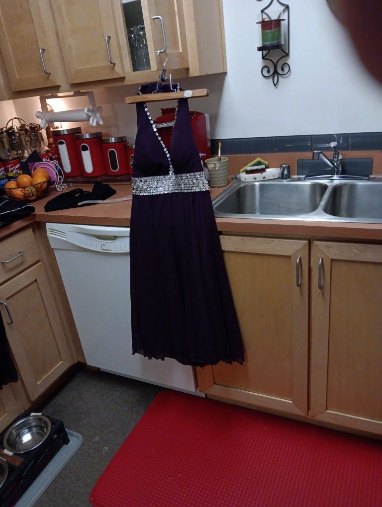 Purple Dress With Beads