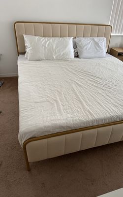 king size bed frame and mattress