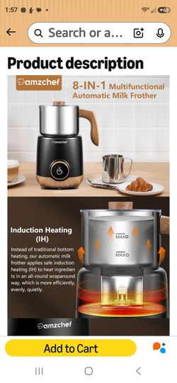 AMZ CHEF MILK FROTHER