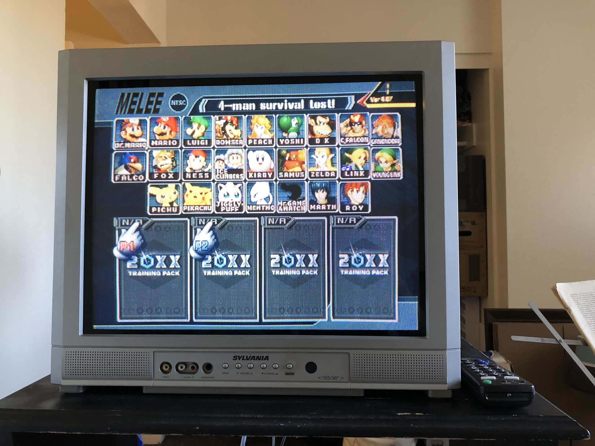 Sylvania 20" flat screen CRT TV