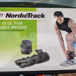 NordicTrack 10 lb. Pair Ankle Weights.