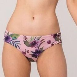 Byrds Of Paradise Demasia Multicolor Floral Hipster Swim Bottom Women's Size L
