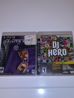 Playstation 3 Games Saints Row IV And DJ Hero