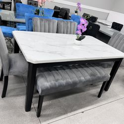 6pc Dining Set 🔥 Take It Home With Only $50 Down 