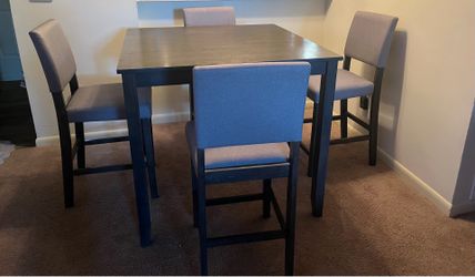Gray Counter Height Table Set